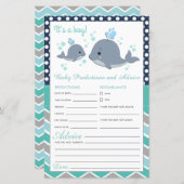 Carte de prédictions et de conseils pour bébé sous (Devant / Derrière)