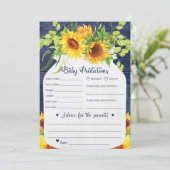 Carte de prédictions et de conseils pour bébés de  (Debout devant)