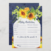 Carte de prédictions et de conseils pour bébés de  (Devant / Derrière)