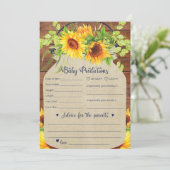 Carte de prédictions et de conseils pour bébés tou (Debout devant)