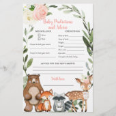 Carte de prédictions et de conseils pour la petite (Devant)