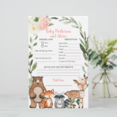 Carte de prédictions et de conseils pour la petite (Debout devant)