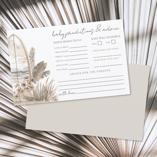 Carte de prédictions et de conseils pour une baby