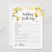 Carte de prédictions pour bébé abeille (Devant)