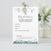 Carte de prédictions pour bébé Hot Air Balloon Par (Debout devant)