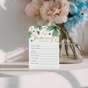 Carte de prédictions pour bébé porte-bonheur