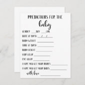 Carte de prédictions pour bébés (Devant / Derrière)