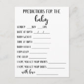 Carte de prédictions pour bébés (Devant)