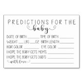 Carte de prédictions pour bébés (Devant)