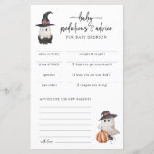 Carte de prédictions pour bébés Halloween (Devant)