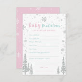 Carte de prédictions pour bébés - Jeu de Baby show (Devant / Derrière)