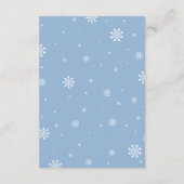 Carte de prédictions pour bébés - Jeu de Baby show (Dos)