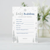 Carte de prédictions pour bébés - Jeu de Baby show (Debout devant)