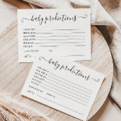 Carte de prédictions pour bébés | Jeux baby shower