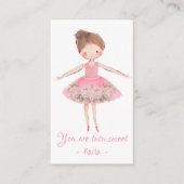 Carte de préférence Ballerina Scrunchie Party (Devant)