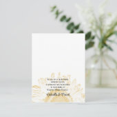 Carte de préférence Mariage graphique tournesol (Debout devant)