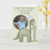 Carte de premier anniversaire avec ouverture pour (Fleur jaune)