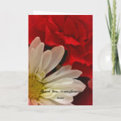 Carte de premier anniversaire de mariage (Dos)