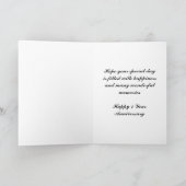 Carte de premier anniversaire de mariage (Intérieur)