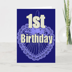 Carte de premier anniversaire garçon