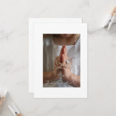 Carte de première communion (Devant/Arrière en situation)