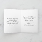 Carte de première communion catholique pour fille (Intérieur)