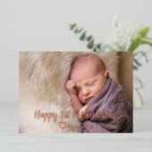 Carte de première Fête des pères (Debout devant)