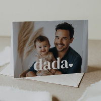 Carte de première fête des pères Dada Heart - Phot