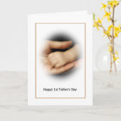 Carte de première Fête des pères pour bébé (Fleur jaune)