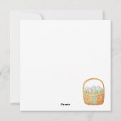 Carte de première Pâques personnalisée, 1er Ours d (Dos)