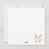 Carte de première Pâques personnalisée, Lapin,2 oe (Dos)