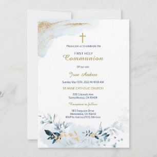 Carte de Première Sainte Communion personnalisée