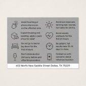 Carte de Premium Gray anti-Wrinkle (Dos)