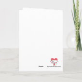 Carte de préoccupation : Carte blanche lavande (Dos)