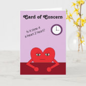 Carte de préoccupation : Carte blanche lavande (Fleur jaune)