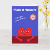 Carte de préoccupation : Carte bleue blanche (Fleur jaune)