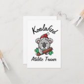 Carte de préparateur athlétique Koalafied (Devant/Arrière en situation)