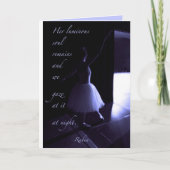 Carte de préparation du danseur bleu (Devant)