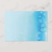 CARTE DE PRESENT :: aquarelle bleu ombre (Devant)
