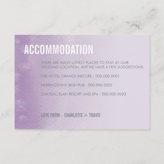 CARTE DE PRESENT :: aquarelle ombre violet (Dos)