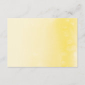 CARTE DE PRESENTATION :: aquarelle jaune ombre (Devant)