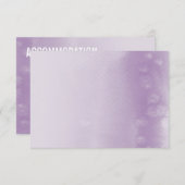 CARTE DE PRÉSENTATION :: aquarelle violet ombre (Devant / Derrière)