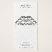 Carte de présentation de bague mandala écriture mo (Devant & derrière)