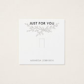 Carte de présentation de bague terreuse moderne (Devant)