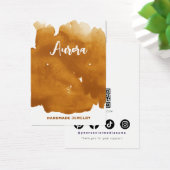 Carte de présentation de bijoux à lavis d'aquarell (Bureau)