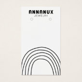 Carte de présentation de bijoux avec des lignes mi (Devant)