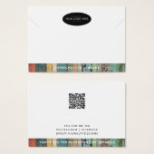 Carte de présentation de bijoux avec QR code pour (Devant & derrière)