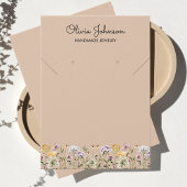 Carte de Présentation de Bijoux de Jardin de Fleur
