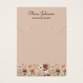 Carte de Présentation de Bijoux Fleur des Champs à (Devant)