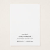 Carte de Présentation de Bijoux Fleur Sauvage Viol (Dos)